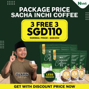 3 Free 3 Pack Sacha Inchi Coffee
